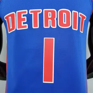 75th Anniversary Iverson #1 Pistons Blue 1