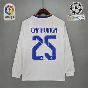 21-22 Real Madrid home long sleeve 1