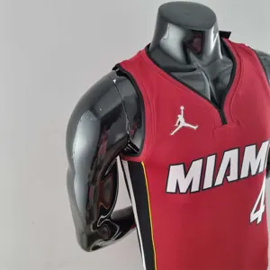 75th Anniversary Miami Heat Jordan OLADIPO#4 Burgundy NBA Jersey 6