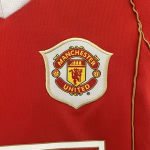 06-07 Manchester United Home Retro Kids Kits Children Sets Football AAAAJerseys Yupoo 5