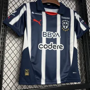 24-25 Monterrey Home Kid Kits Youth Apparels Football AAAAJersey Yupoo 4