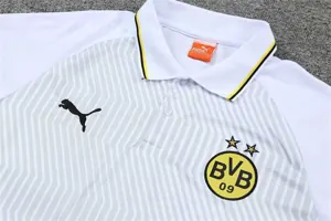 Polo Dortmund grey and white stripes 8