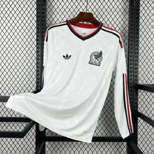 2026 World Cup Mexico Away Kit Football Long Sleeve T-Shirt AAAAJersey Dropship Yupoo8