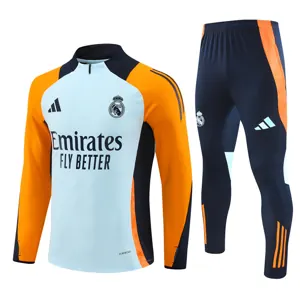 24-25 Real Madrid Long Sleeve Training Suit Football Shirts
