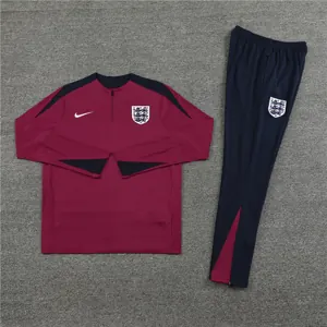 2024 England Player Long Sleeve Training Suit Football Shirts 3