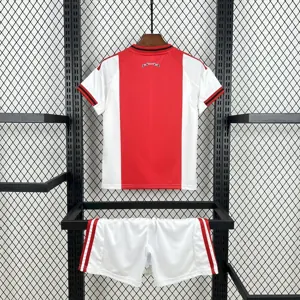 25-26 Ajax Home Kid Kits Youth Apparels Soccer AAAAJersey Yupoo 3