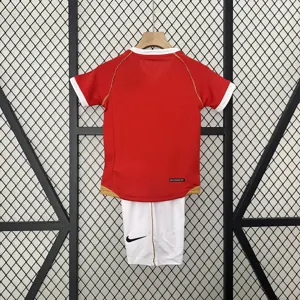 06-07 Manchester United Home Retro Kids Kits Children Sets Football AAAAJerseys Yupoo 1