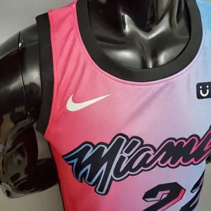 New Miami Heat BUTLER #22 City Edition Pink Blue Gradient Color 1