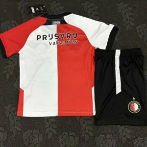 24-25 Feyenoord Home Kid Kits Youth Apparels Soccer AAAAJersey Yupoo 1