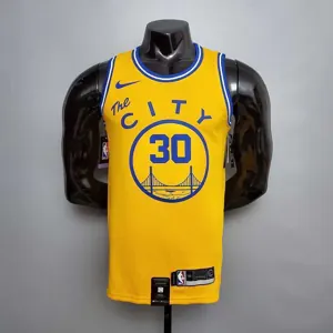 Tram version CURRY#30 Golden State Warriors yellow