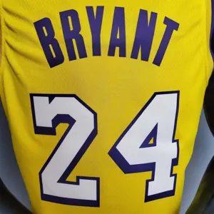 Bryant #24 Lakers V-neck City Edition yellow 6