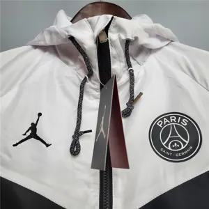 20-21 PSG blackwhite classic style windbreaker 4