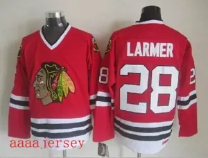 Chicago Blackhawks retro ice hockey jersey M-3XL 芝加哥黑鹰队复古冰球服 4