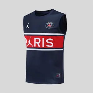 22-23 PSG vest training kit kit dark blue and red stripe 8