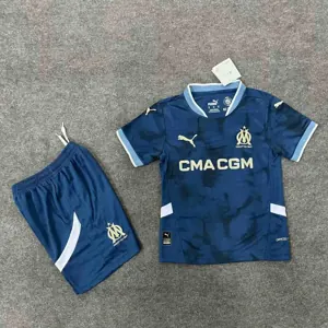 24-25 Marseille Away Kid Kits Youth Apparels Sport AAAAJersey Yupoo 5