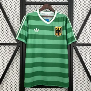 1984 Germany Away Retro Kit Vintage Green Shirt AAAAJersey Wholesale Yupoo