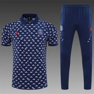 Polo Jordan PSG sapphire blue and white print 17
