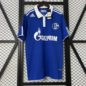10-11 Schalke 04 Home Retro Kit Vintage Shirt AAAAJersey Supplier Yupoo