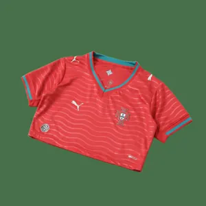 2026 FIFA World Cup Portugal Women Home Cropped Jersey AAAAJersey Supply Yupoo