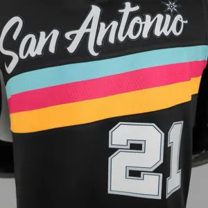 New DUNCAN#21 season Spurs City Edition black 2