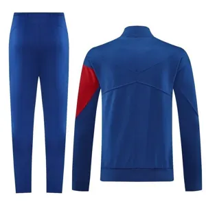 25-26 PSG Navy Football Tracksuits Long Jacket Suits 4