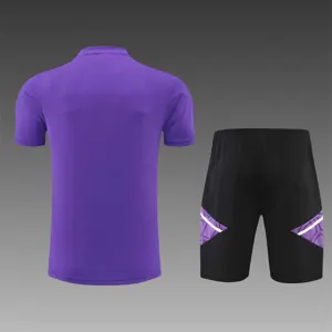 22-23 Real Madrid Training Suit Short Sleeve Kit Purple 11