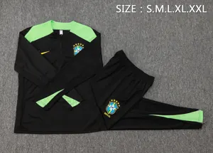 2024 Brazil Long Sleeve Training Suit Football Shirts 2