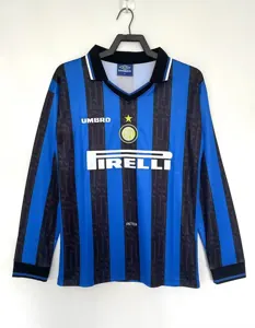 97-98 Inter Milan Home Retro Kit Long Sleeve Shirt Soccer AAAAJersey Yupoo