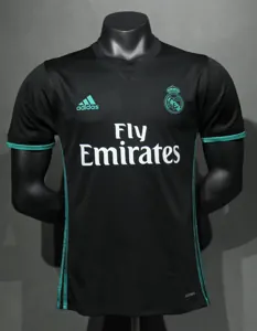 17-18 Real Madrid Away Retro Kit Vintage Player Version Sino Shirt AAAAJersey Dropship Yupoo