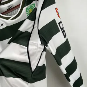 01-03 Sporting Lisbon Home Retro Kit Long Sleeve Vintage Shirt Soccer Jerseys Yupoo 2
