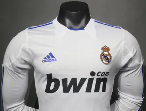 10-11 Real Madrid Home Retro Kit Vintage Player Version Long Sleeve Shirt AAAAJersey Dropship Y 6