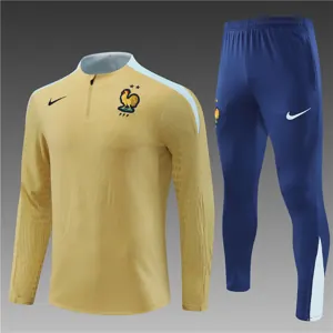 2024 France Player Long Sleeve Training Suit Football Shirts