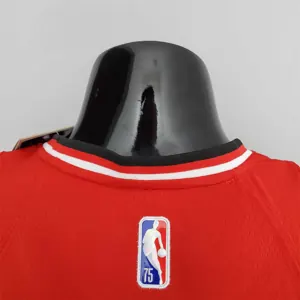 75th Anniversary 2022 Season Chicago Bulls ROSE#1 City Edition Red NBA Jersey 4
