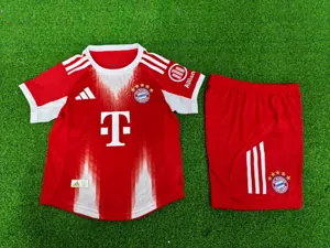 25-26 Bayern Munich Home Player Version Kid Kits Youth Apparels Soccer AAAAJersey Supplier Yupo