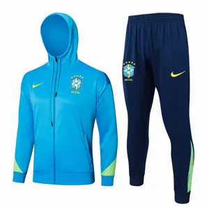 2024 Brazil Hoodie Long Sleeve Training Suit Football Shirts