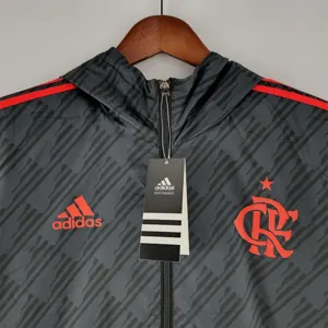 22-23 Flamengo Windbreaker Black Red Edge 7