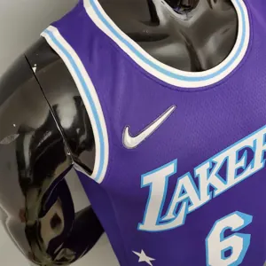 2022 75th Anniversary James #6 Lakers City Edition Purple 3