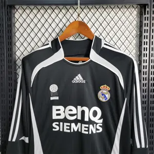 06-07 Real Madrid third away Long Sleeve 4