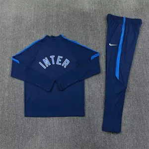 26-27 Inter Milan Mens Kit Royal Blue Half Pull Training Suit Yupoo 7 2