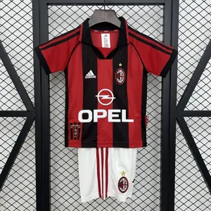 98-99 AC Milan Home Retro Kid Kits Youth Apparels Sport AAAAJersey Yupoo