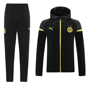 24-25 Dortmund Black Hoodie Jacket Suits Jersey Supplier Yupoo