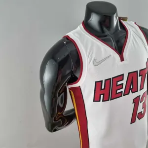 75th Anniversary Miami Heat ADEBAYO#13 White NBA Jersey 9