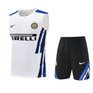 25-26 Inter Milan Retro White Training Kits Football Vest Suits
