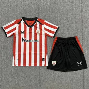 26-27 Bilbao Home Kid Kits Youth Football Apparels AAAAJersey Supply Yupoo 4 1