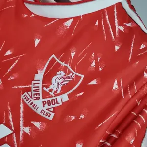 89-91 Retro Liverpool Soccer Jersey Home S-2XL 5