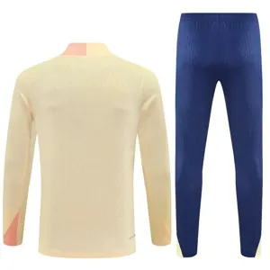 25-26 Barcelona Gold Training Kits Long Football Tracksuits 2