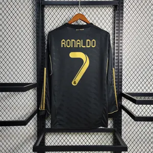 11-12 Real Madrid away black long sleeve 12