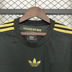 2025 Mexico Gold Cup Black Long Sleeve Kit Soccer T-Shirt AAAAJersey Supply Yupoo 2