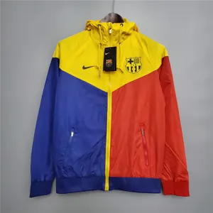 20-21 Barcelona blue-red-yellow classic style windbreake