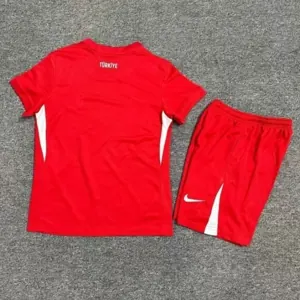 2024 Turkey Away Kid Kits UEFA Euro Youth Apparels Football AAAAJersey Supplier 6